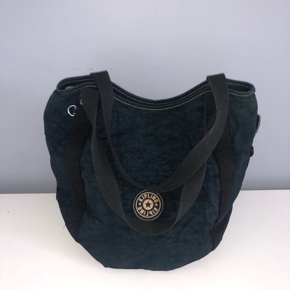 kipling medium black purse